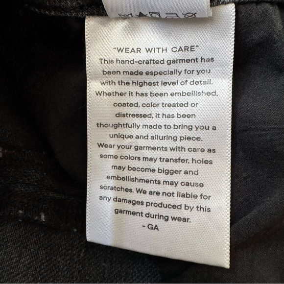 Good American Good Legs w/ Zip Ankle Stretch Black Denim Jeans - Size 4/27 - Picture 6 of 15